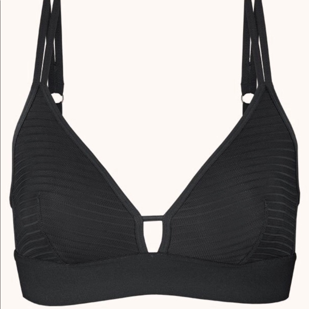 Lively Stripe Mesh Bralette